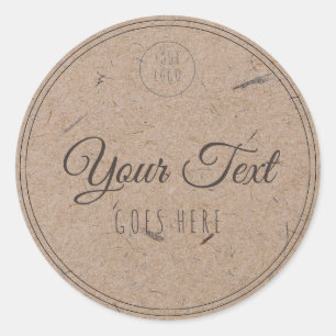 Handmade Product Simple Trendy Modern Classic Round Sticker