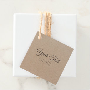Handmade Product Vintage Simple Rustic Kraft Paper Favour Tags