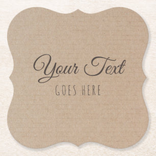 Handmade Product Vintage Simple Trendy Kraft Paper Coaster