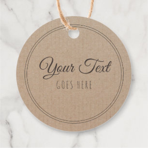 Handmade Product Vintage Simple Trendy Kraft Paper Favour Tags