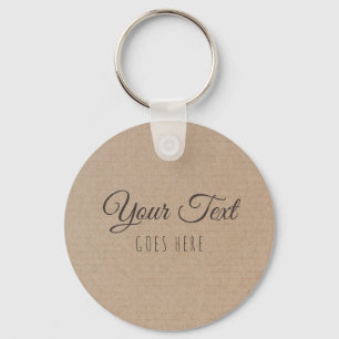 Handmade Product Vintage Simple Trendy Kraft Paper Key Ring