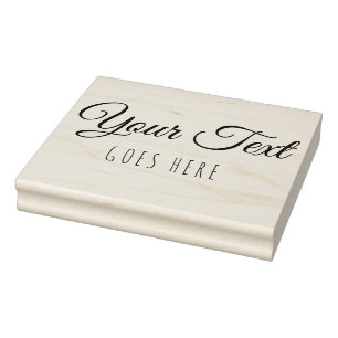 Handmade Product Vintage Simple Trendy Kraft Paper Rubber Stamp