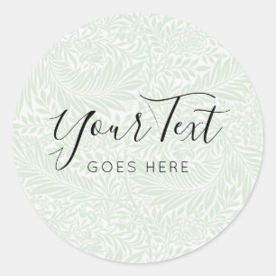 Handmade Product Vintage Trendy floral print Classic Round Sticker