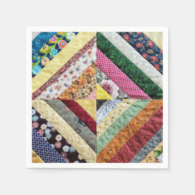 Handmade Quilt Pattern Napkin (Front)
