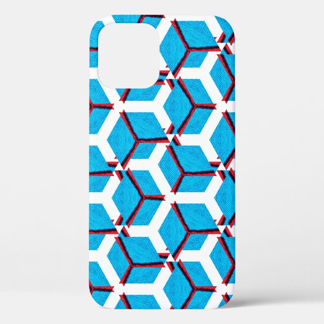 handmade raster seamless ethnic pattern with fabri Case-Mate iPhone case (Back)