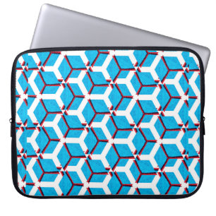 handmade raster seamless ethnic pattern with fabri laptop sleeve