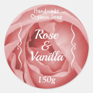 Handmade Rose & Vanilla Soap Classic Round Sticker