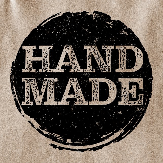 Handmade Rough Vintage Circle Rubber Stamp (Creator Uploaded)