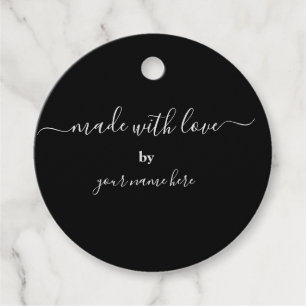 Handmade Simple Elegant Packaging Favour Tags