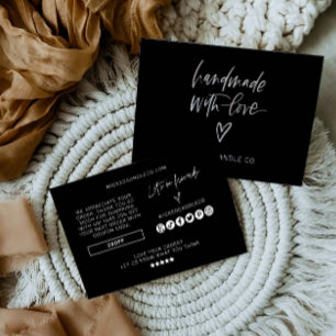 Handmade Small Business Packing Card Thank you 