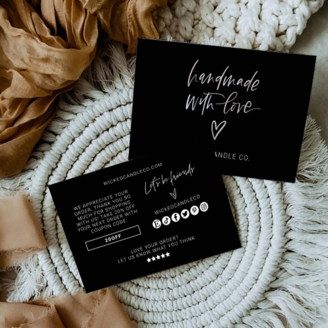 Handmade Small Business Packing Card Thank you  (Creator Uploaded)