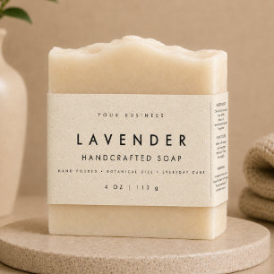 Handmade Soap Small Business Belly Band Label
