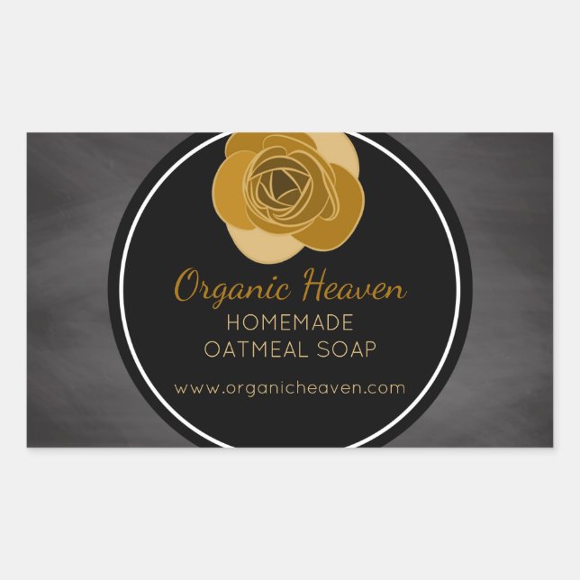Handmade Soap Vintage Chalkboard Product Label (Front)