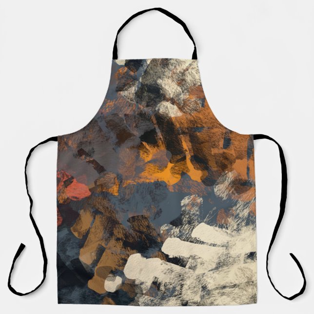 Handmade surreal abstract pattern. Modern artistic Apron (Front)