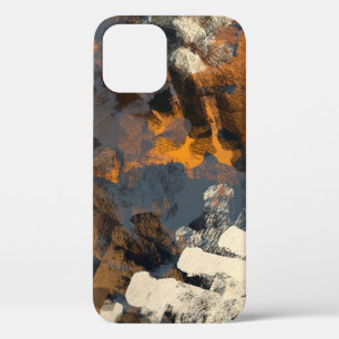 Handmade surreal abstract pattern. Modern artistic iPhone 12 Case