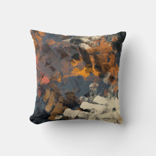 Handmade surreal abstract pattern. Modern artistic Cushion