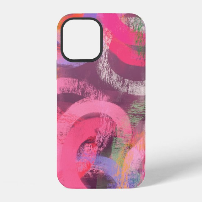 Handmade surreal abstract pattern. Modern artistic iPhone Case (Back)