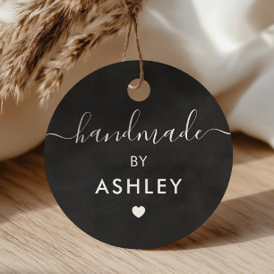 Handmade Tags, Custom Craft Shop Tag, Chalkboard Favour Tags