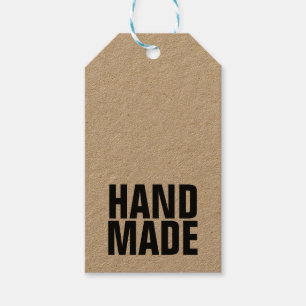 Handmade thank you minimalist modern simple kraft gift tags