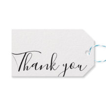 Handmade thank you minimalist modern simple kraft