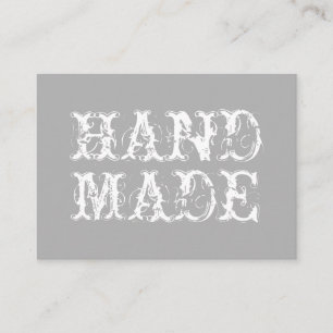 Handmade trendy simple modern vintage bold business card
