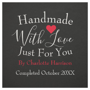 Handmade Uncut Personalised Quilt Sewing Labels Fa Fabric