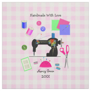 Handmade Uncut Personalised Quilt Sewing Labels Fabric