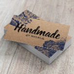 Handmade Vintage Floral Minimalist Rustic Kraft Business Card<br><div class="desc">Handmade Vintage Floral Minimalist Rustic Kraft Business Card.</div>