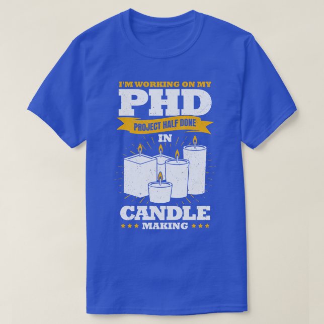 Handmade Wax Candles Candle Making Lover Gift  T-Shirt (Design Front)