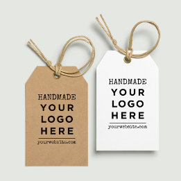 Handmade Website Your Business Logo Custom Product Gift Tags