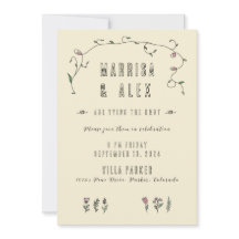 Handmade Wedding Invitation