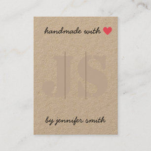 Handmade with Heart Hair Clips Display Card Holder