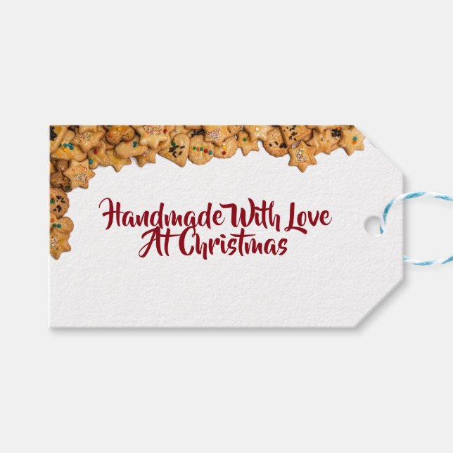 Handmade With Love At Christmas Tag (Front (Horizontal))