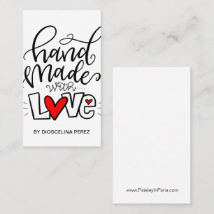 HANDMADE WITH LOVE, BUSINESS CARD