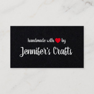 Handmade with Love by Seller Red Heart Business Card