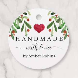 Handmade with Love Christmas Favour Tags