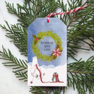 Handmade with Love Christmas Gift Tags