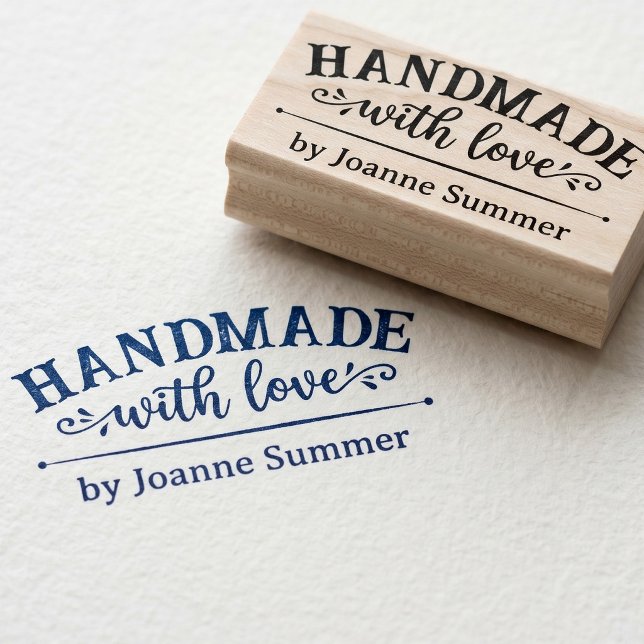 Handmade With Love Craft Business Packaging Stamp (Creator Uploaded)