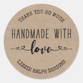 Rustic Needle & Thread Kraft Tags