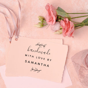 Handmade With Love   Custom Product Packaging Rubber Stamp