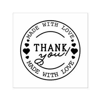 Handmade With Love – Custom Thank You  Self-inking Stamp