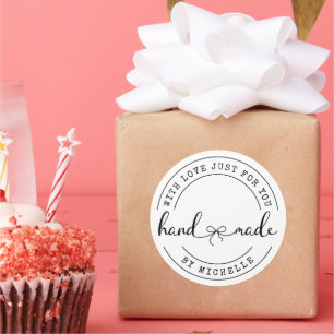 Handmade With Love elegant script Sticker