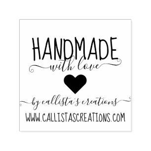 Handmade With Love Etsy Home Crafter Art Fair Self-inking Stamp