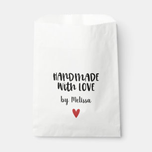 Handmade with love favour bags