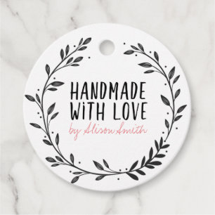 Handmade with Love Favour Tags