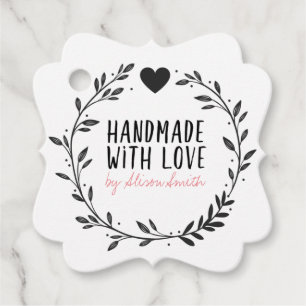 Handmade with Love Favour Tags
