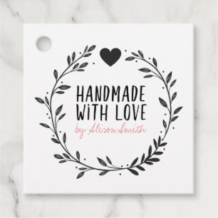 Handmade with Love Favour Tags