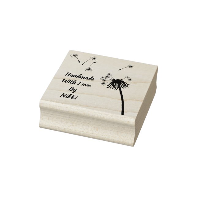 Handmade with love floral stamp (Stamp)