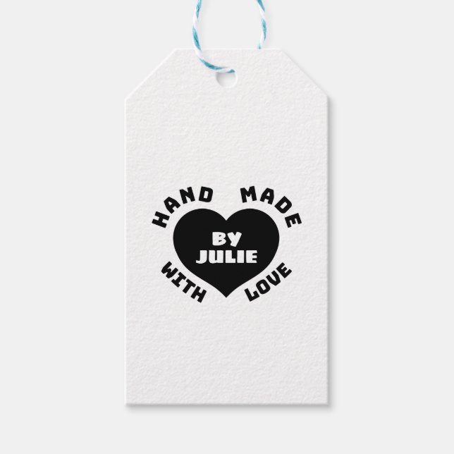 Handmade with love gift tags (Front)
