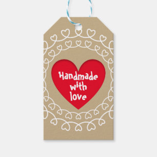Handmade with love gift tags